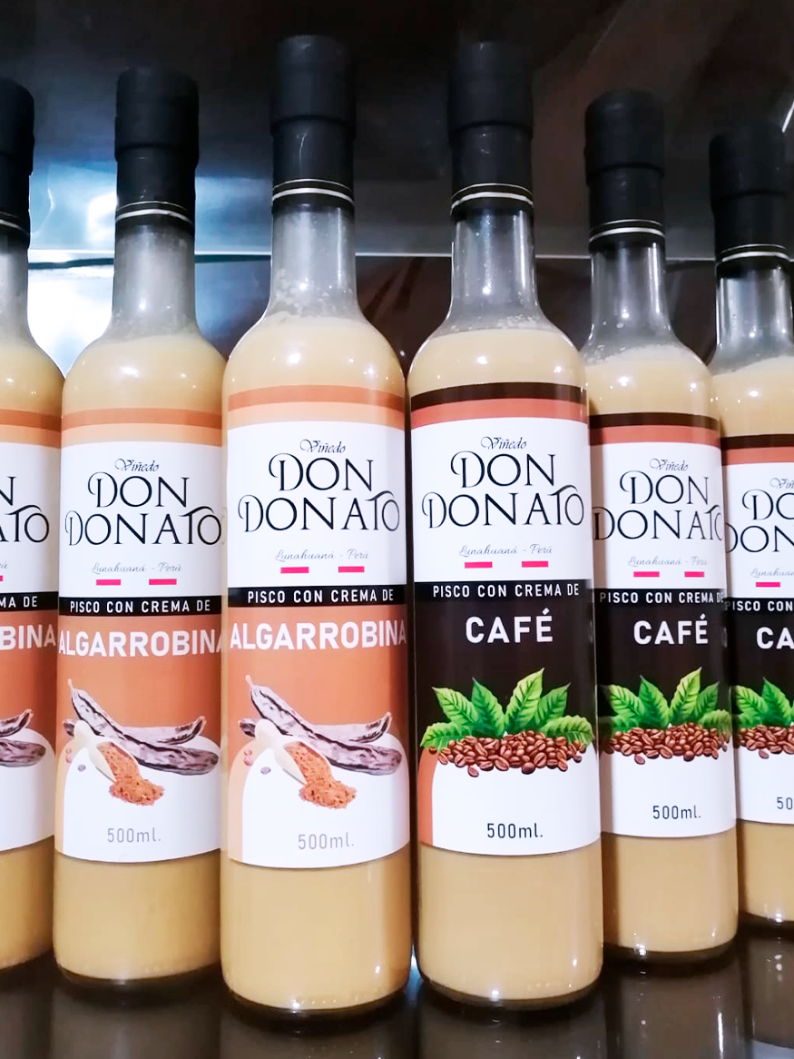 CREMA DE ALGARROBINA CON PISCO